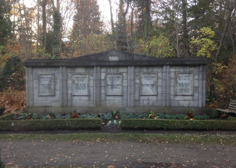 Grabstein Albert Marks, Friedhof Steglitz, Berlin, Deutschland