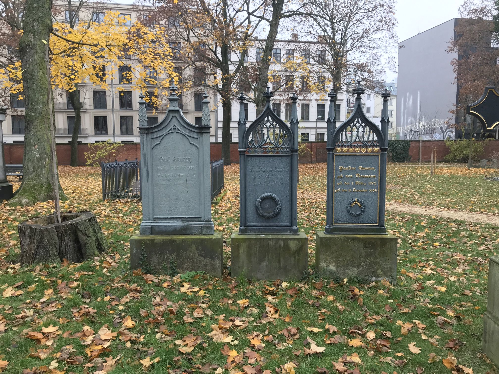 Grabstein Carl Friedrich Gumtau, Alter Garnisonfriedhof Berlin